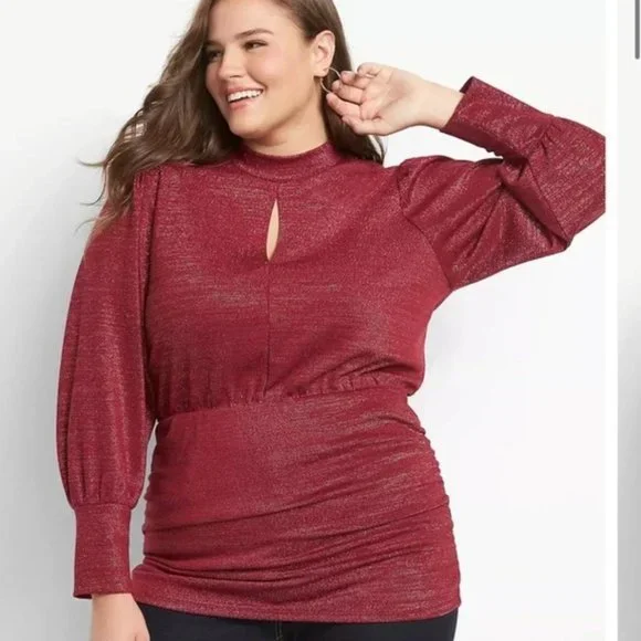 NWT Lane Bryant Illusion Collection Top